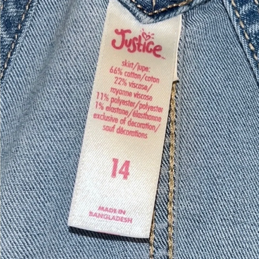 Justice 3 piece‎ set jumper tank and blouse size 14